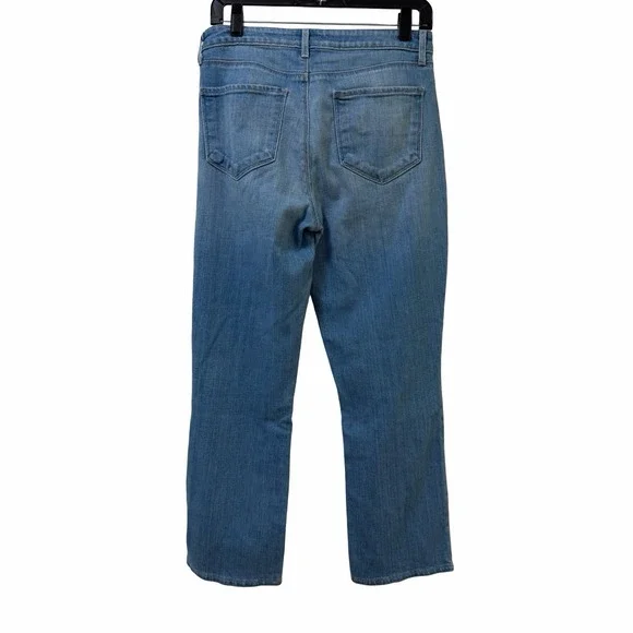 L'AGENCE Nadia Straight Leg Cropped High Rise Jeans Size 28 Rockford Light Wash - Picture 2 of 8